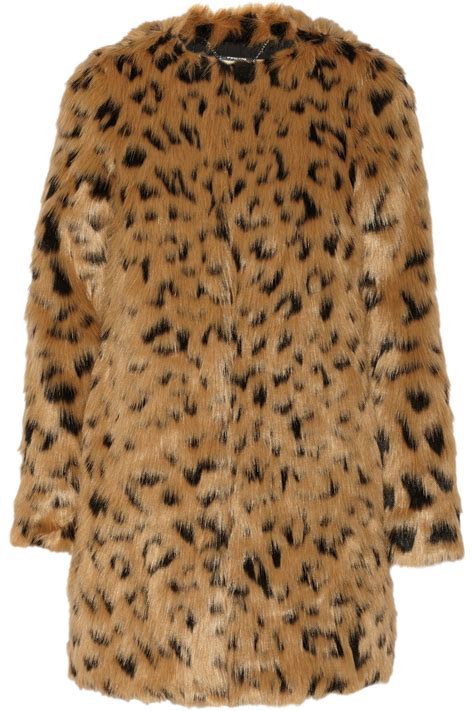 michael kors faux fur leopard cheetah jacket|Leopard Faux.